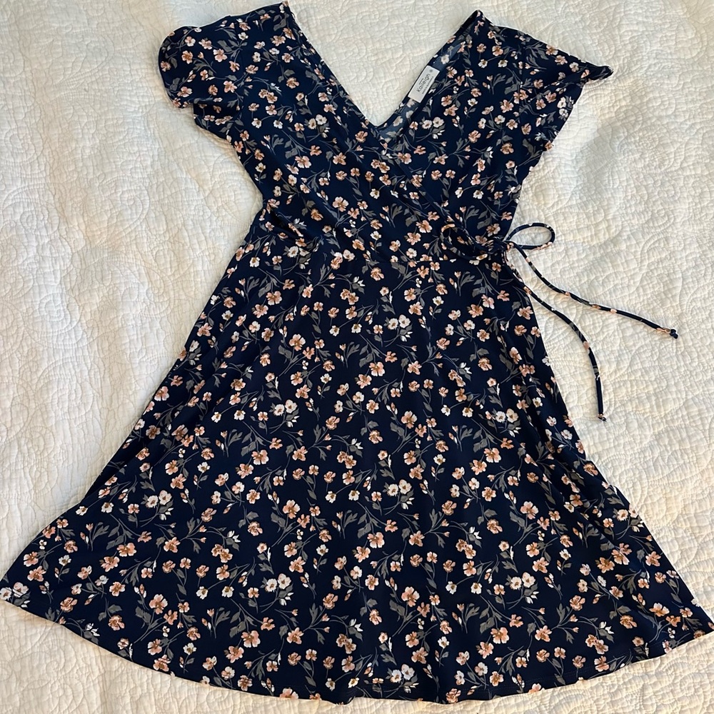 Kaileigh Navy Floral Mini Dress